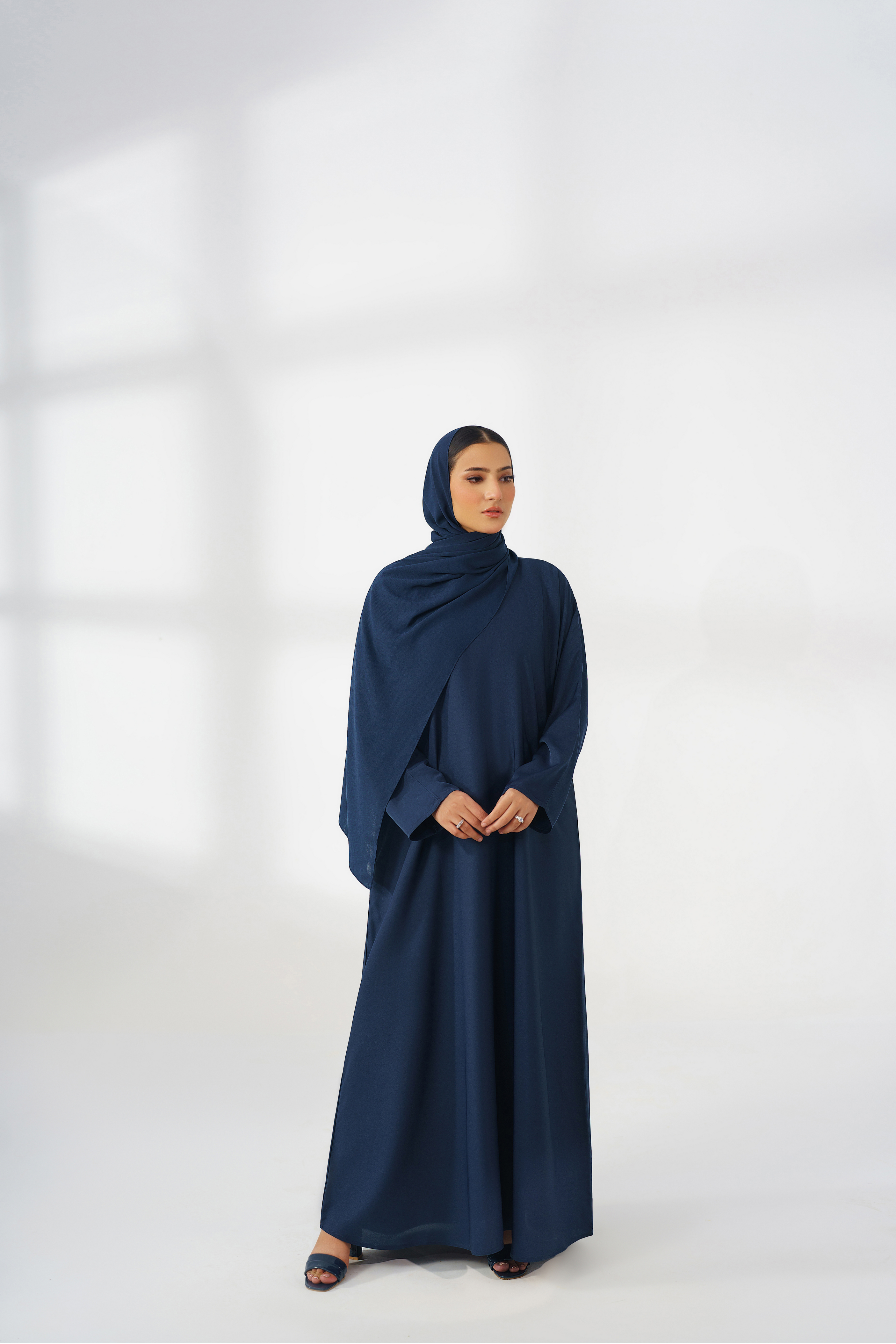 Blue Basic Abaya