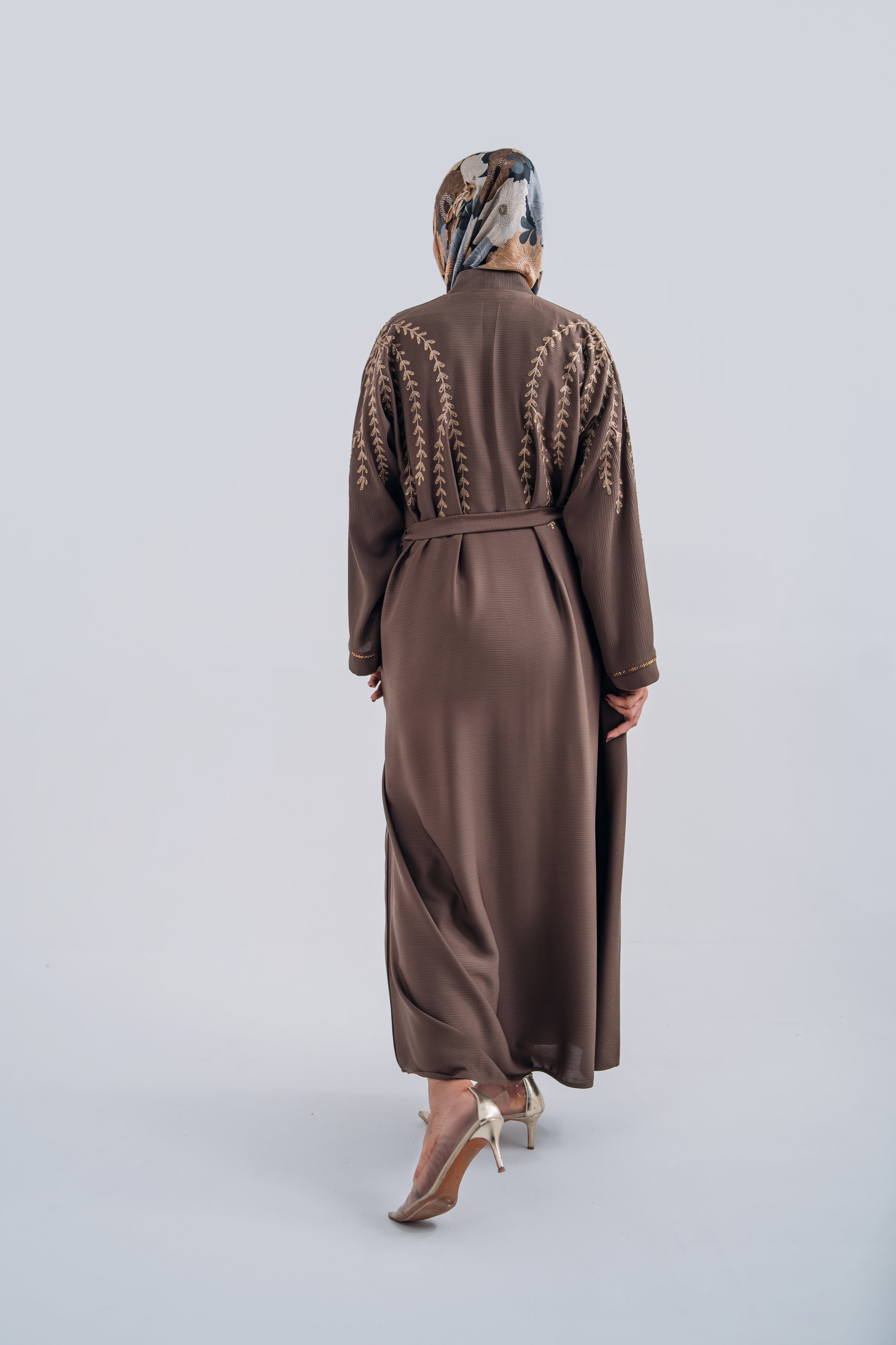 Embroidered abaya