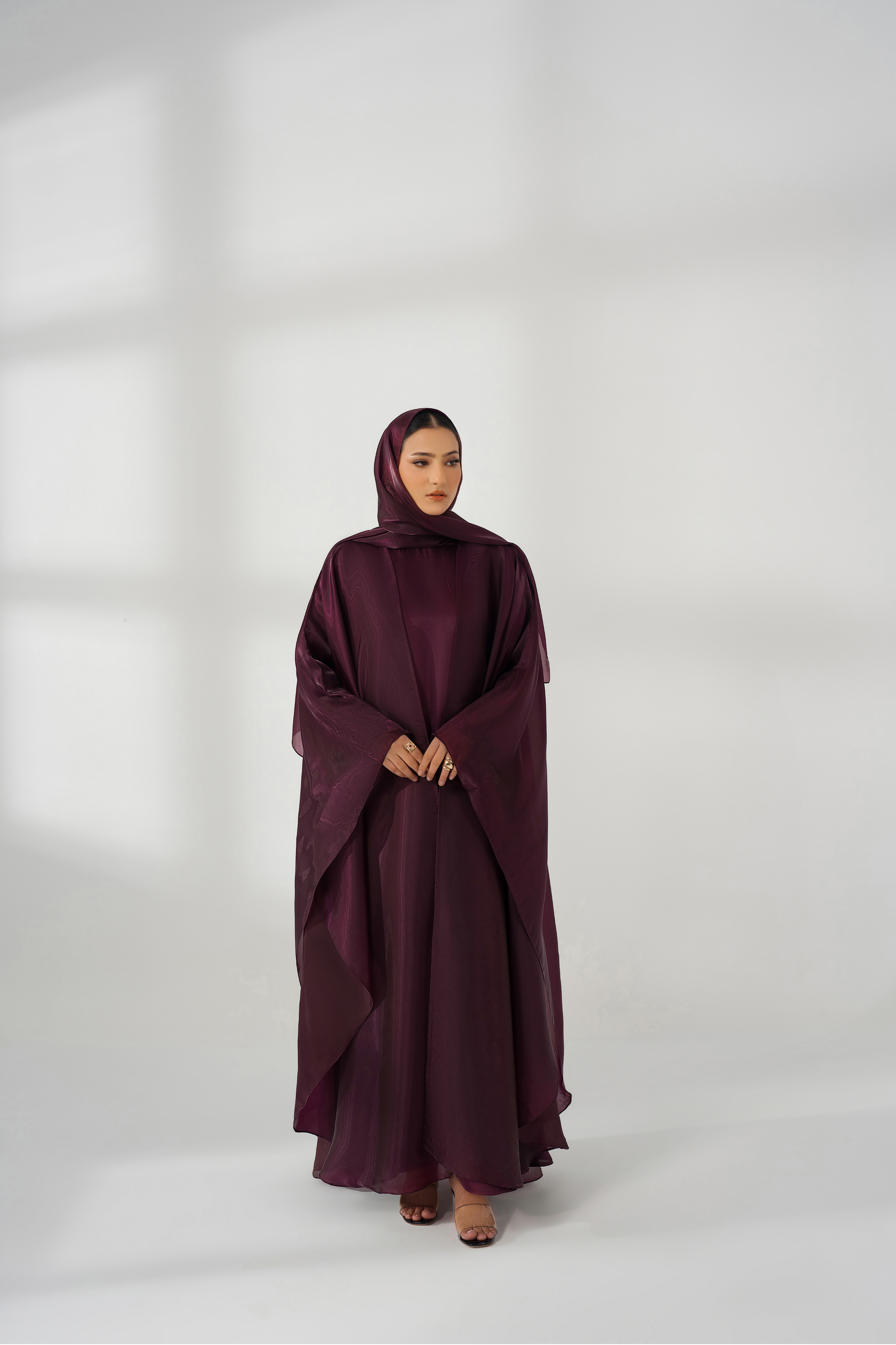Purple Silk Kaftan