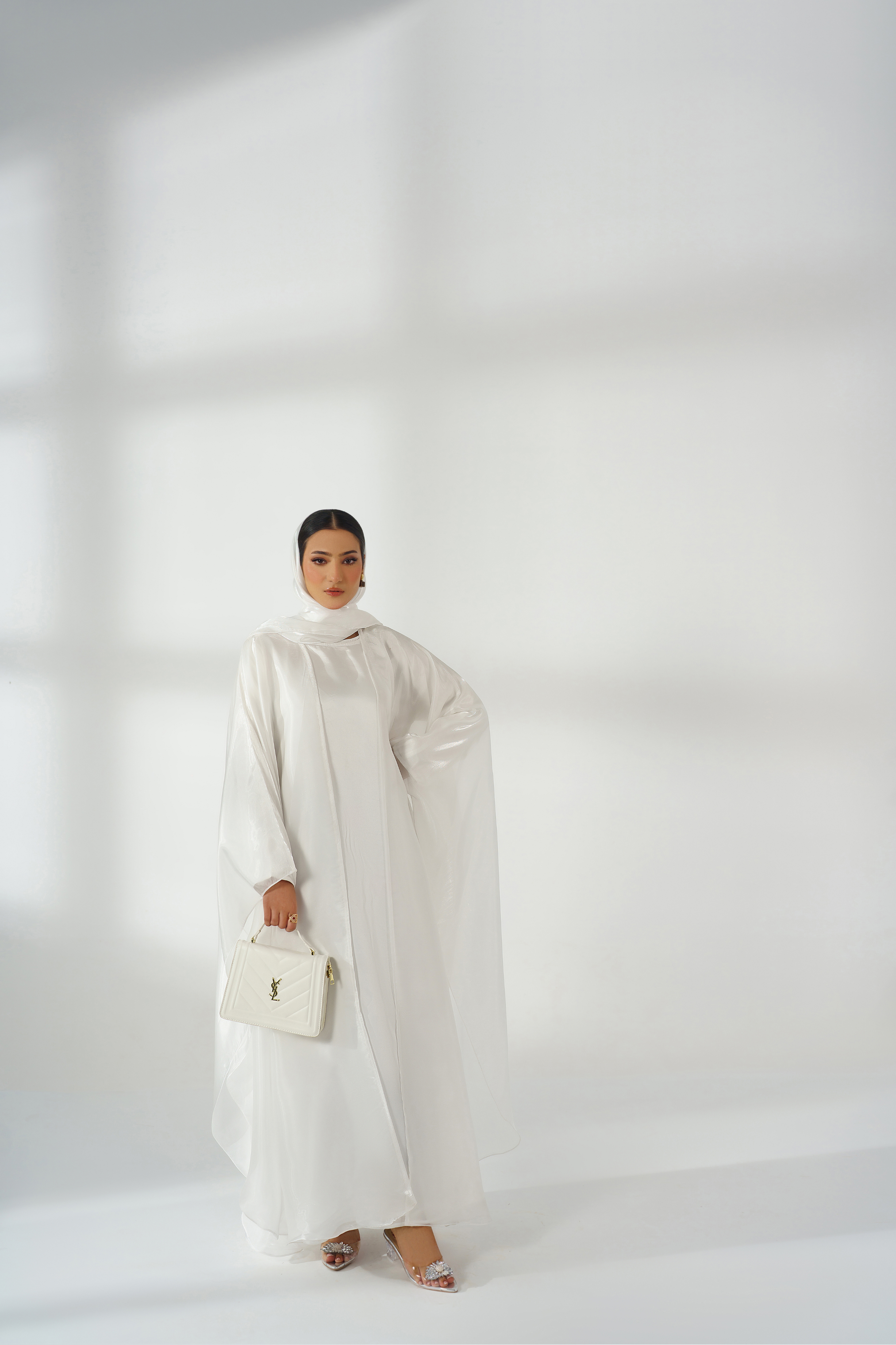 White Silk Kaftan