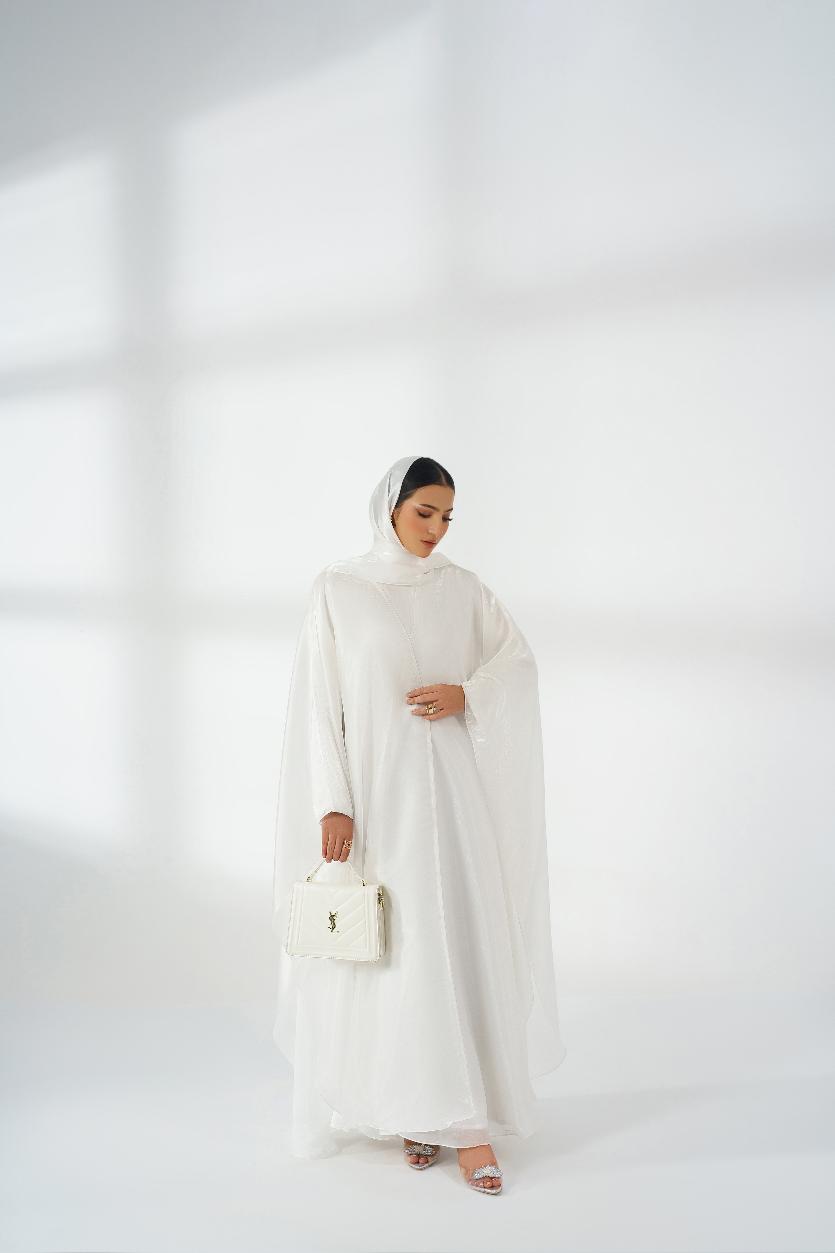 White Silk Kaftan