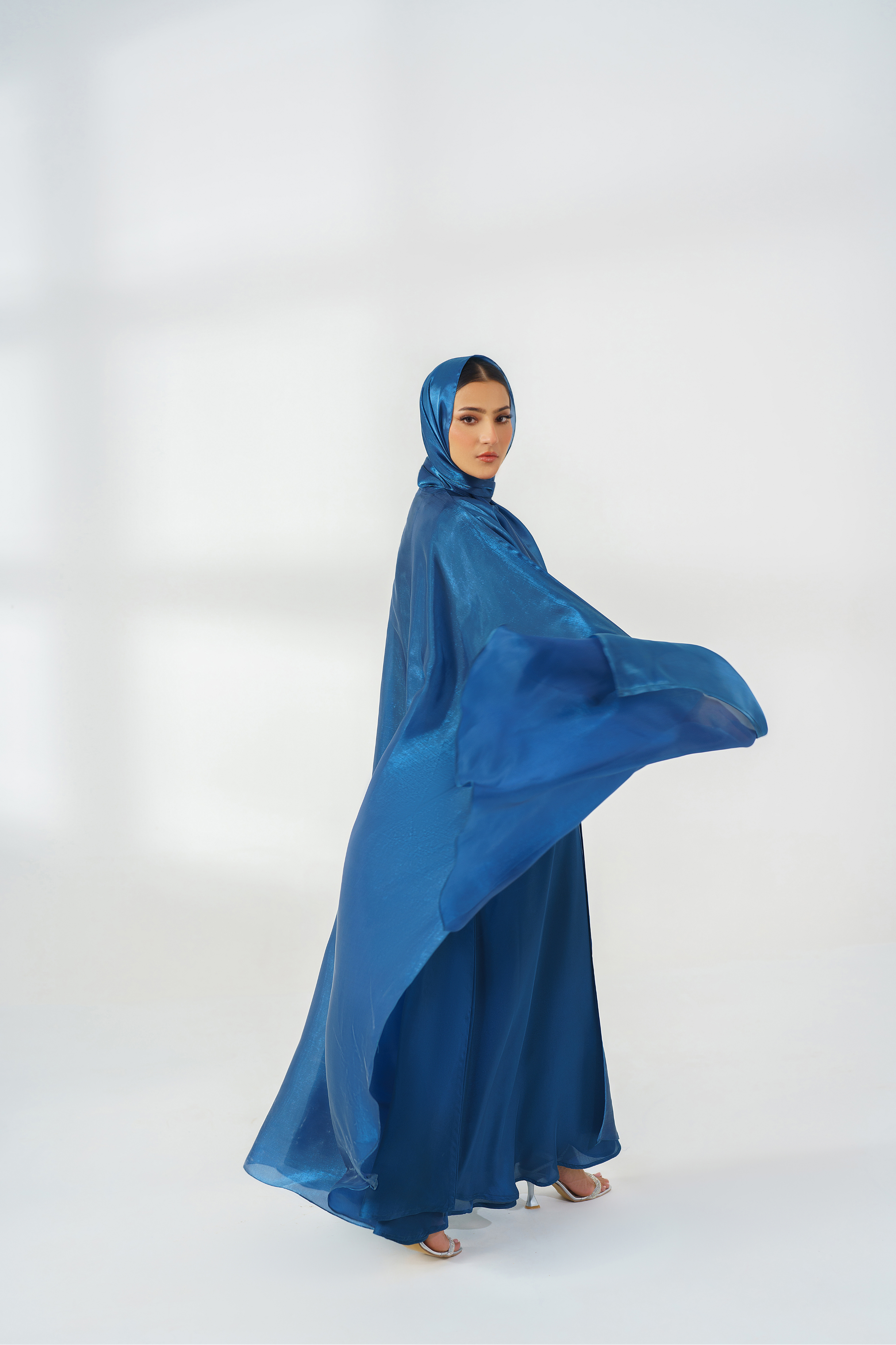 Zinc Silk Kaftan