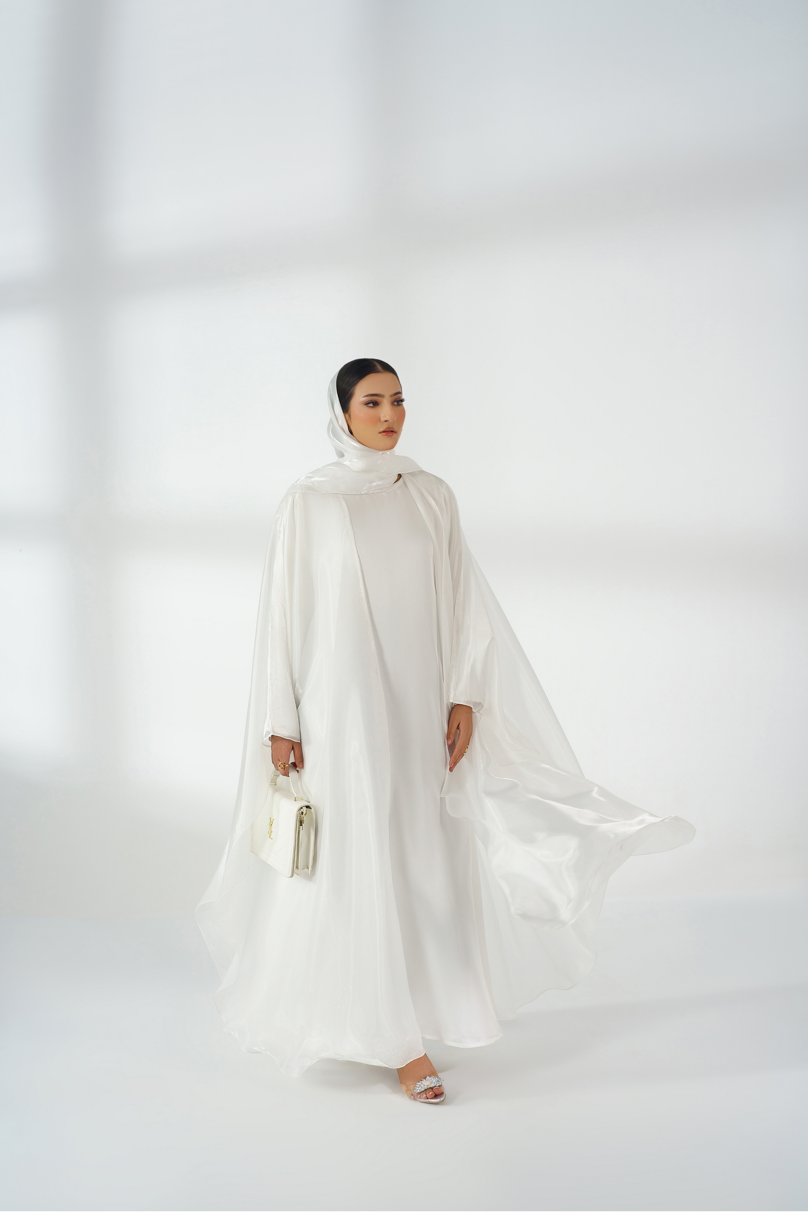 White Silk Kaftan