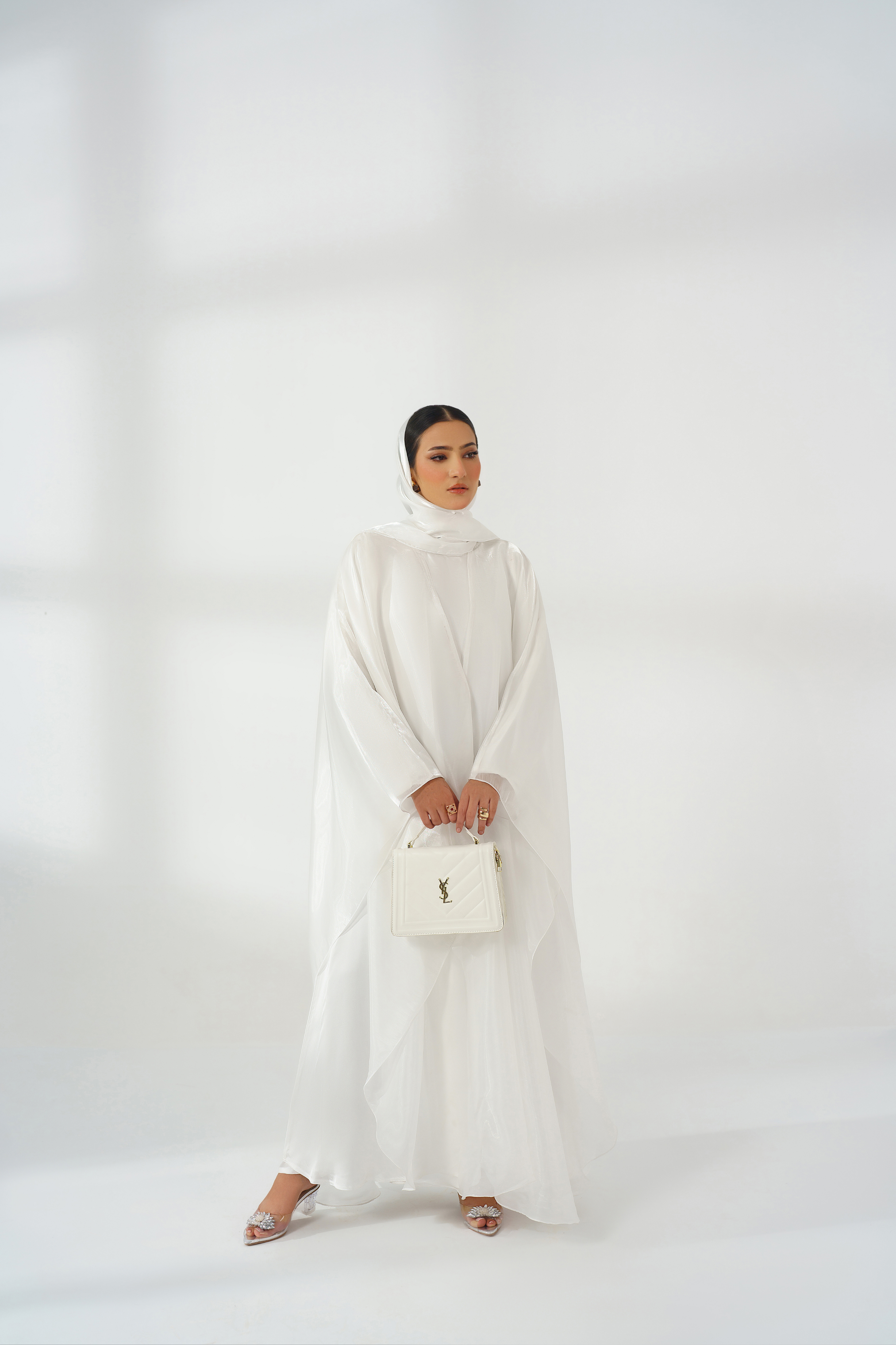 White Silk Kaftan