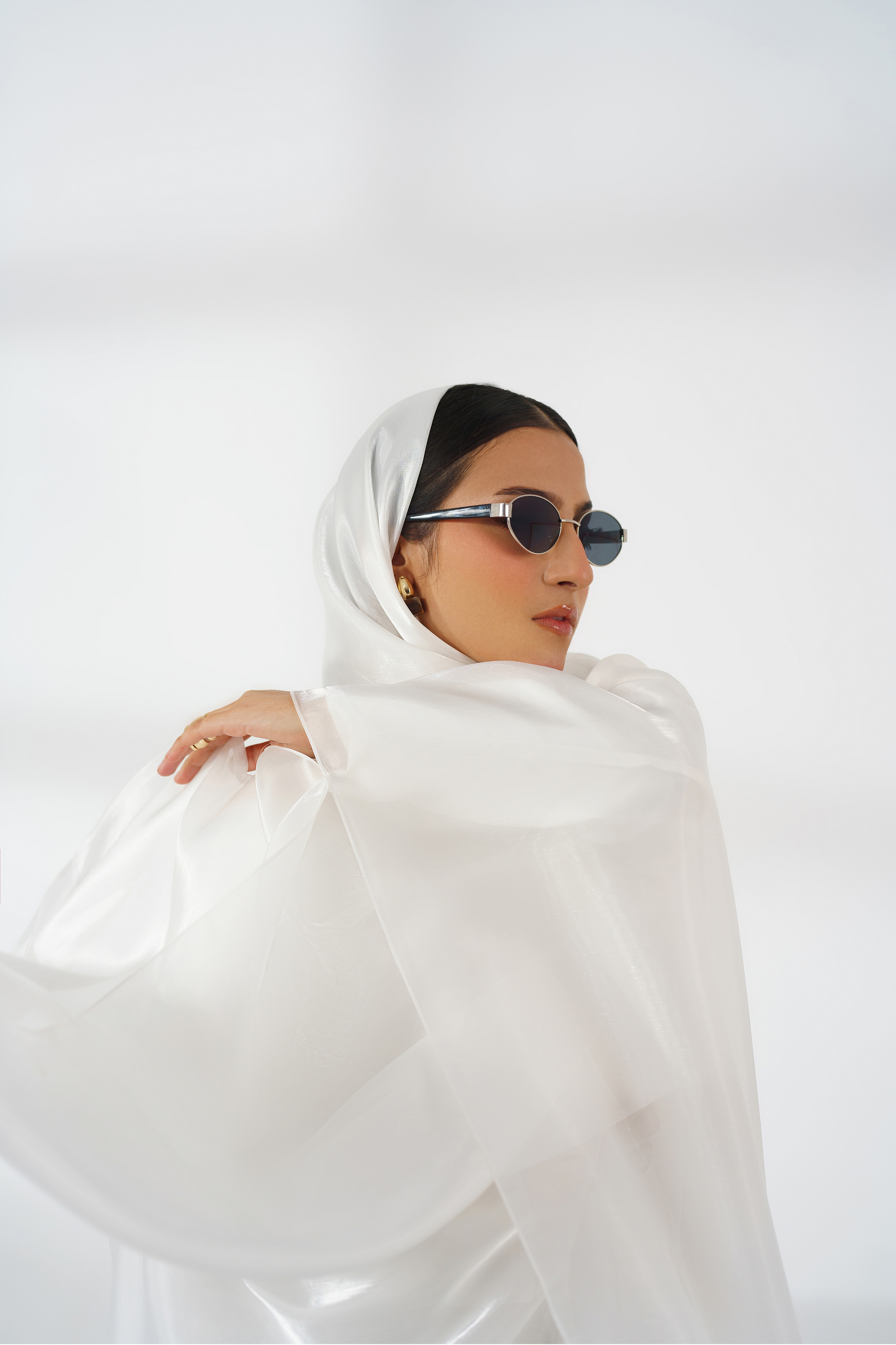 White Silk Kaftan