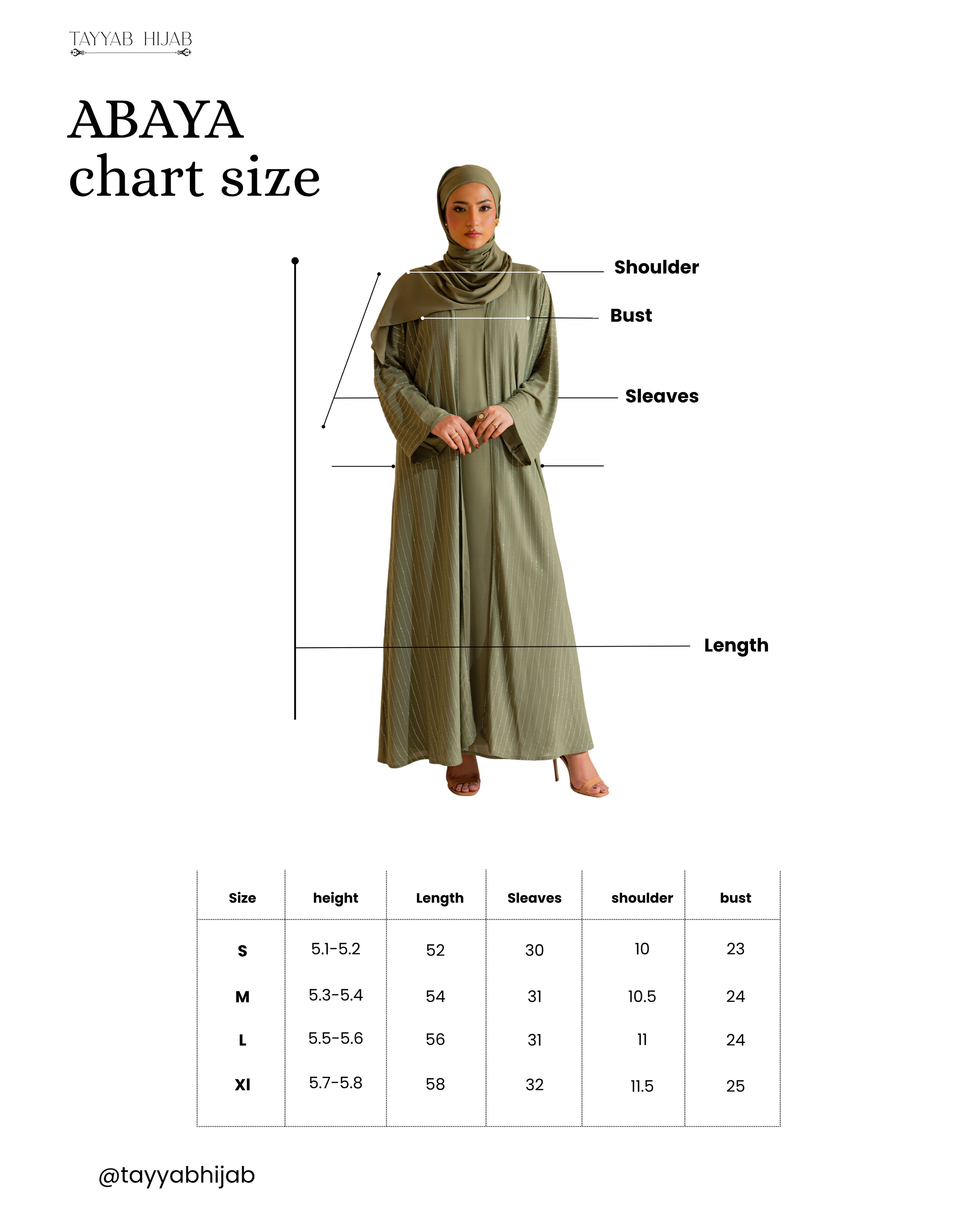 Abaya Size Guide in Pakistan: Things You Must Know