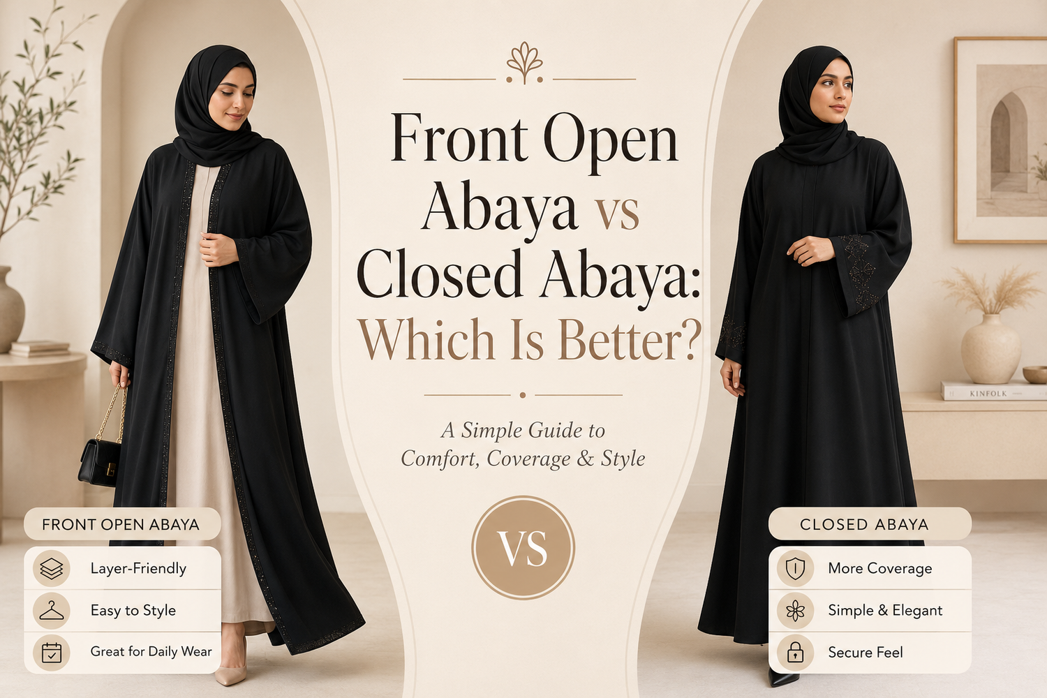 Front Open vs Closed Abaya: Best Style Guide