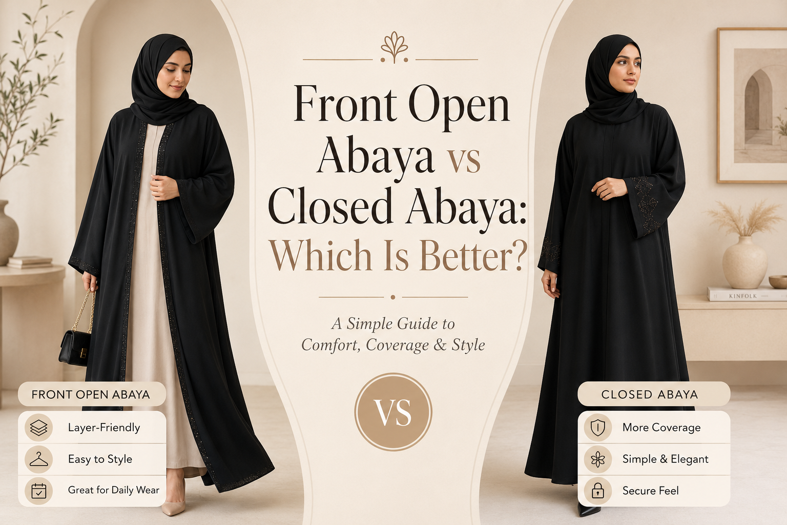 Front Open vs Closed Abaya: Best Style Guide