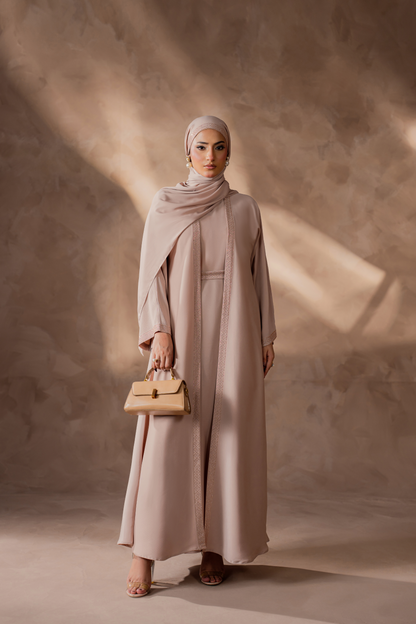 Peach Stone Frontal Gown