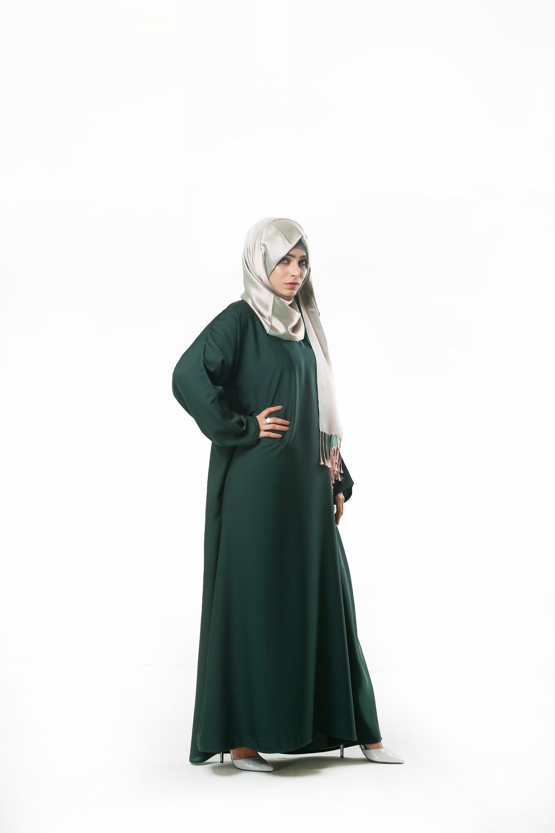 Green Basic Abaya