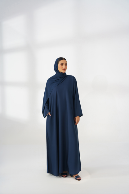 Blue Basic Abaya