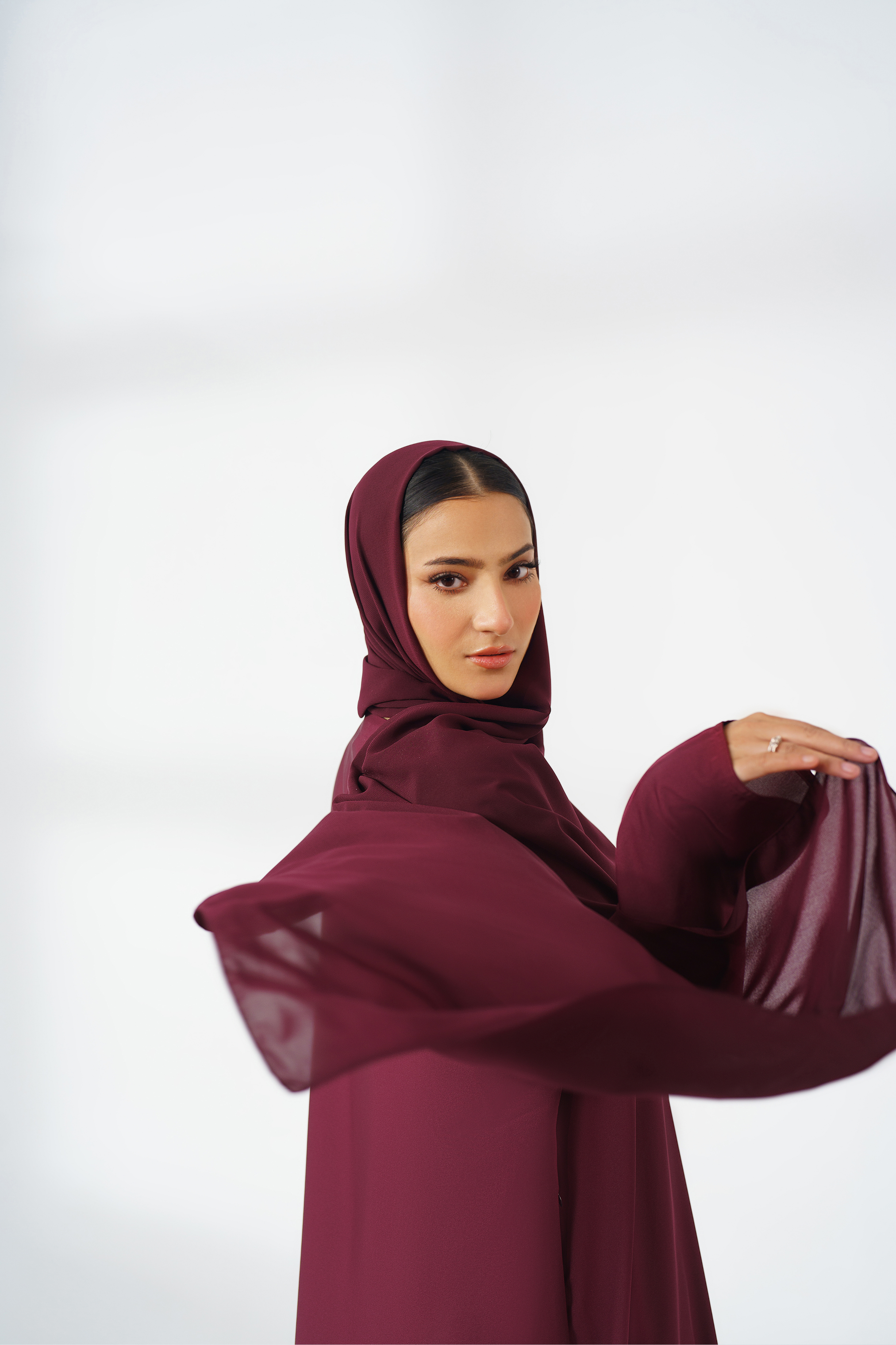 Maroon Basic Abaya