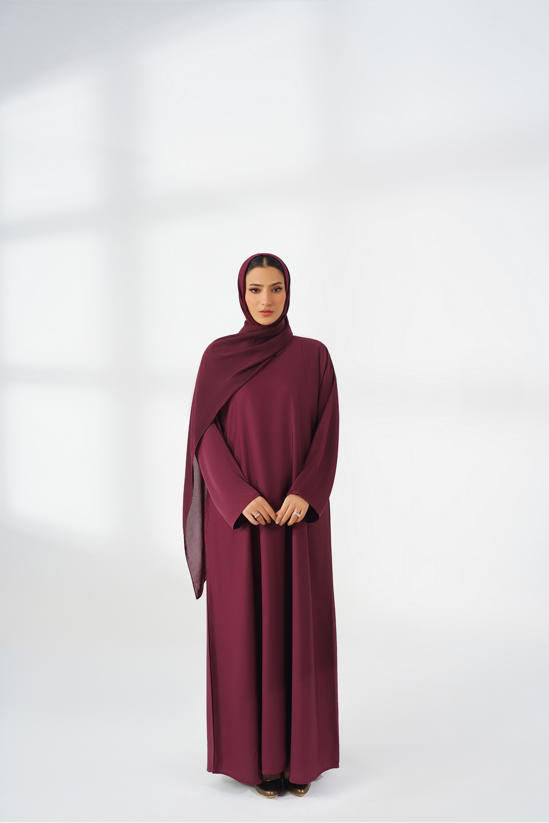 Maroon Basic Abaya