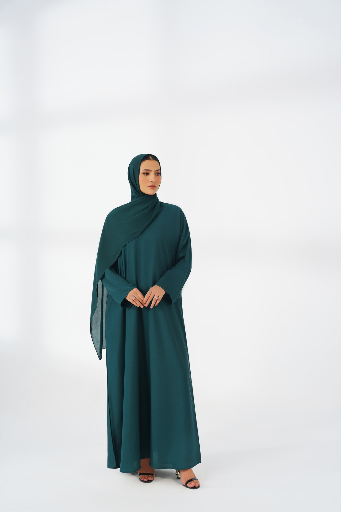 Green Basic Abaya