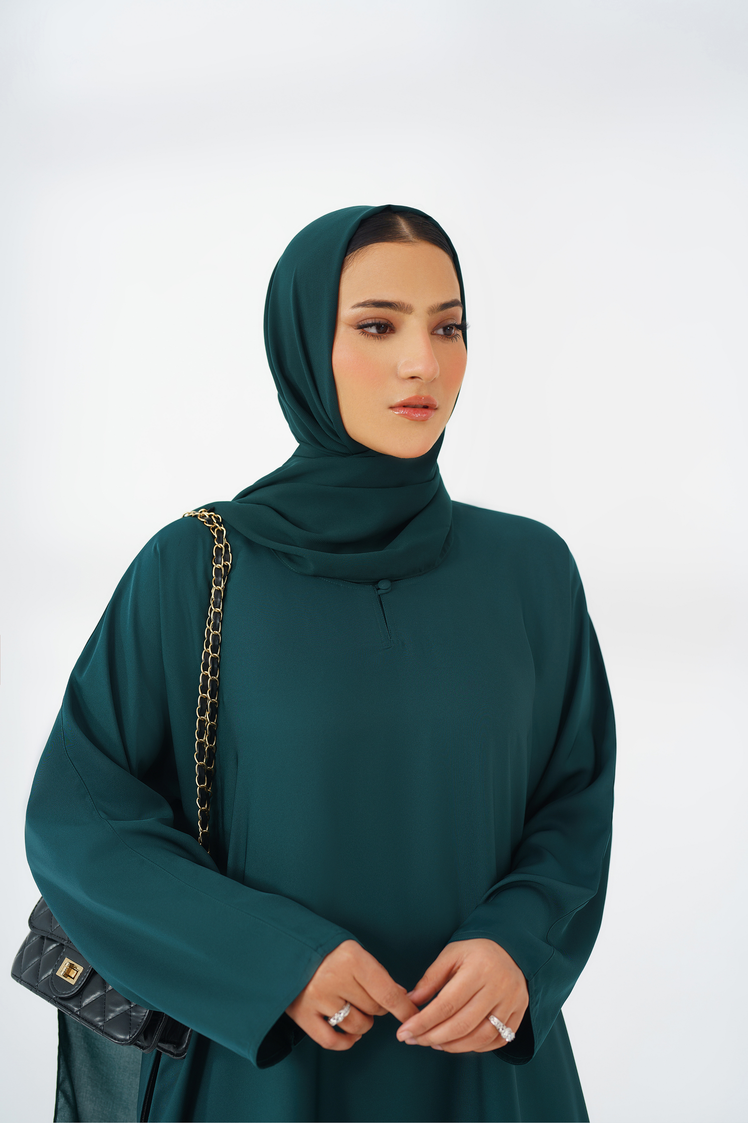 Green Basic Abaya