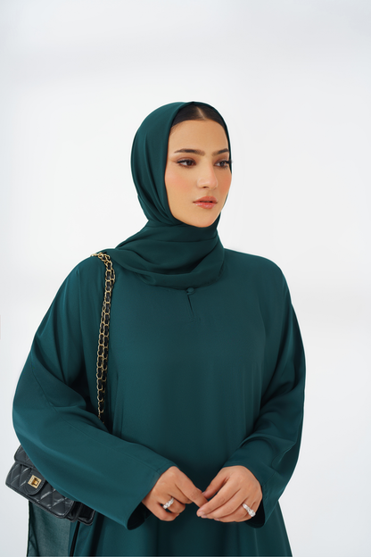 Green Basic Abaya