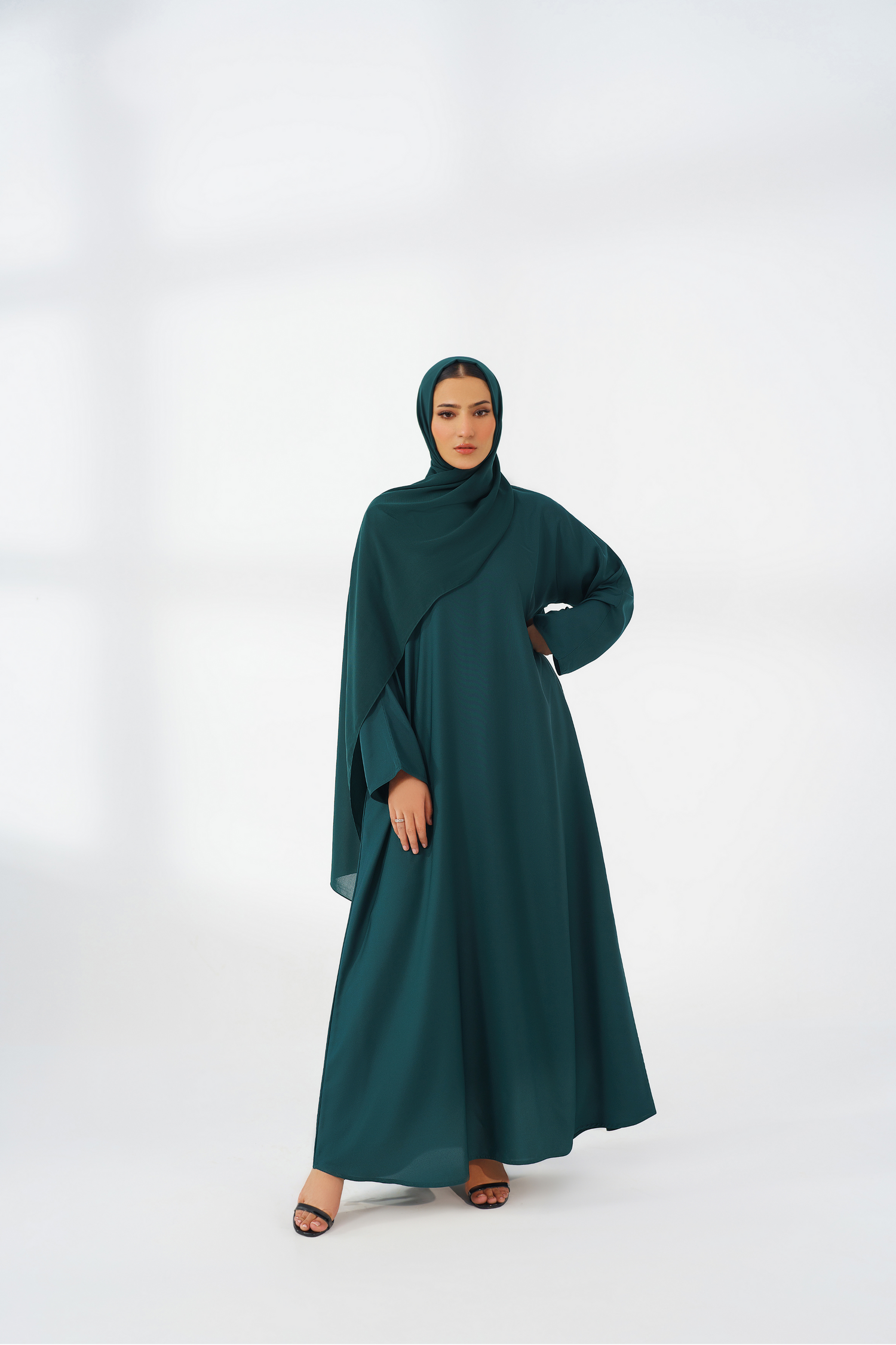 Green Basic Abaya