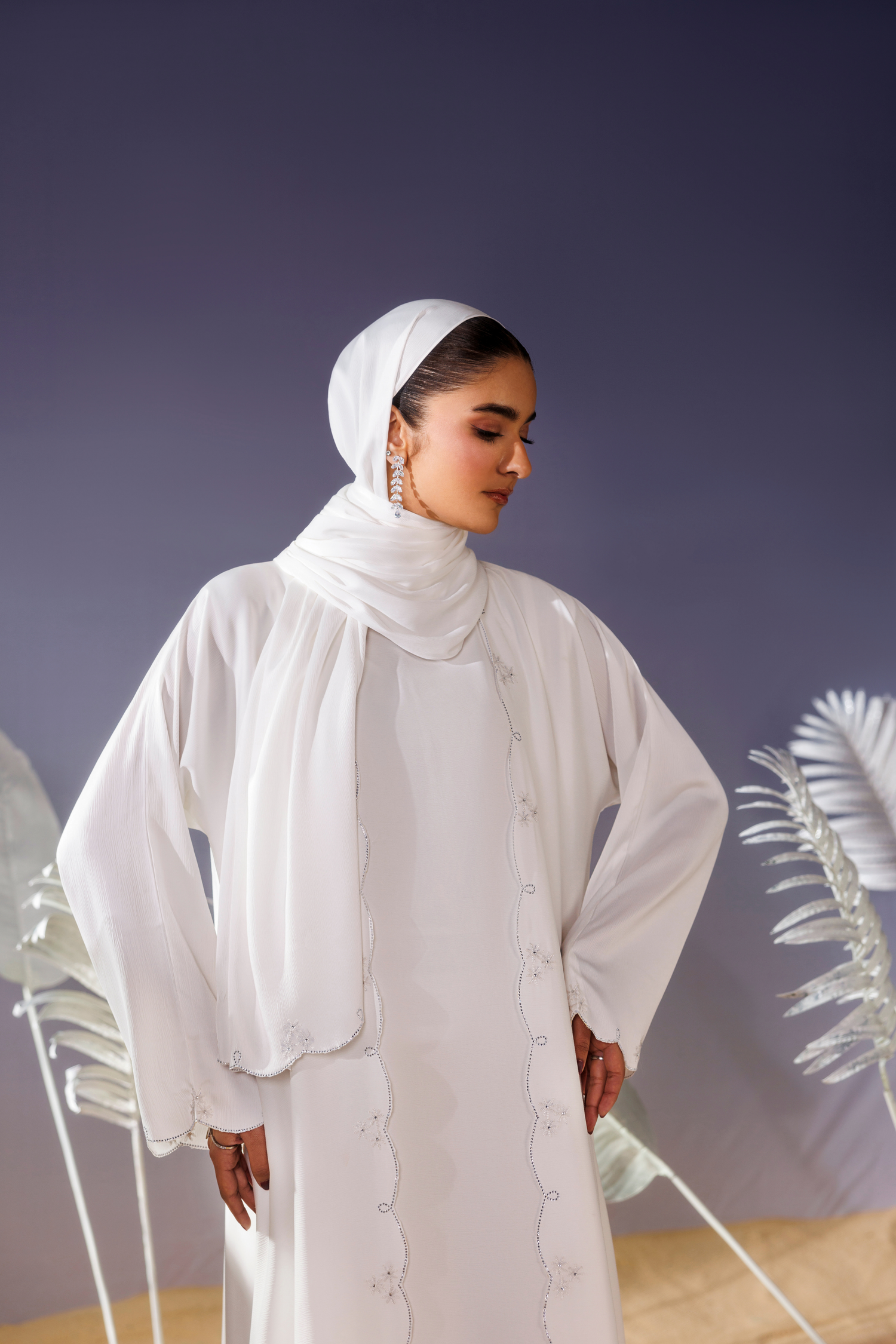 Lasered Abaya