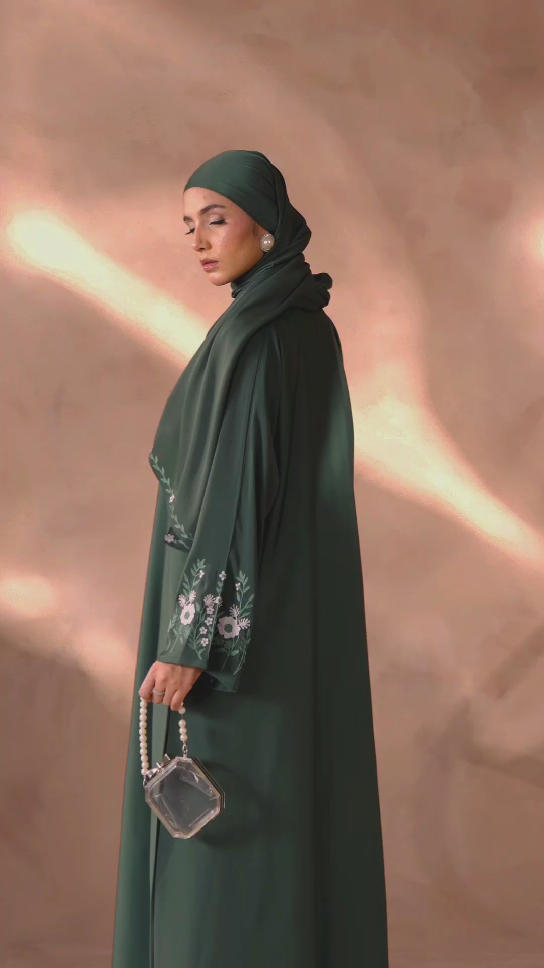 Sleeves Embellished Abaya