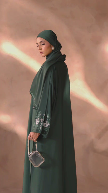 Sleeves Embellished Abaya
