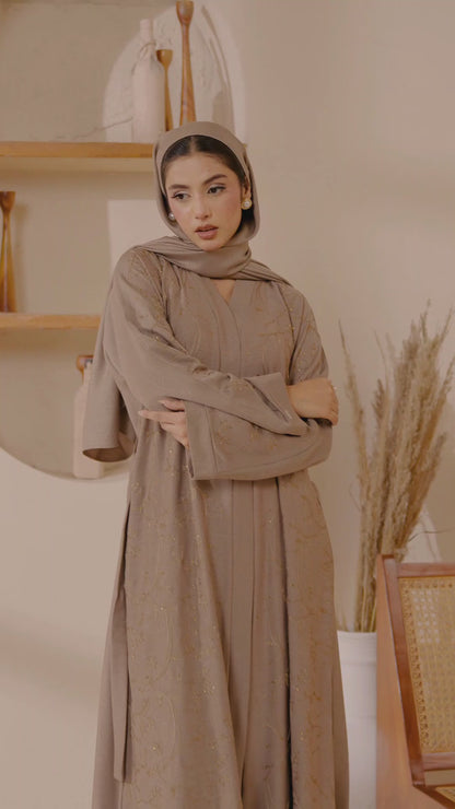Jaal Embroidered Abaya