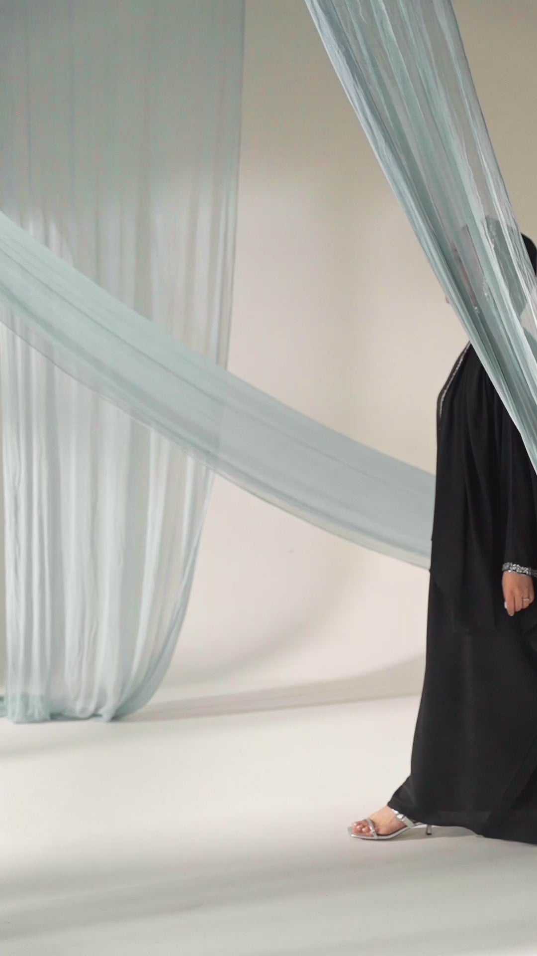 Kaftan Abaya with Crystal Hand Work