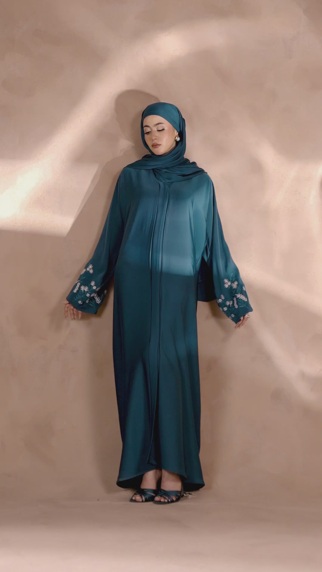 Sleeves Embellished Abaya