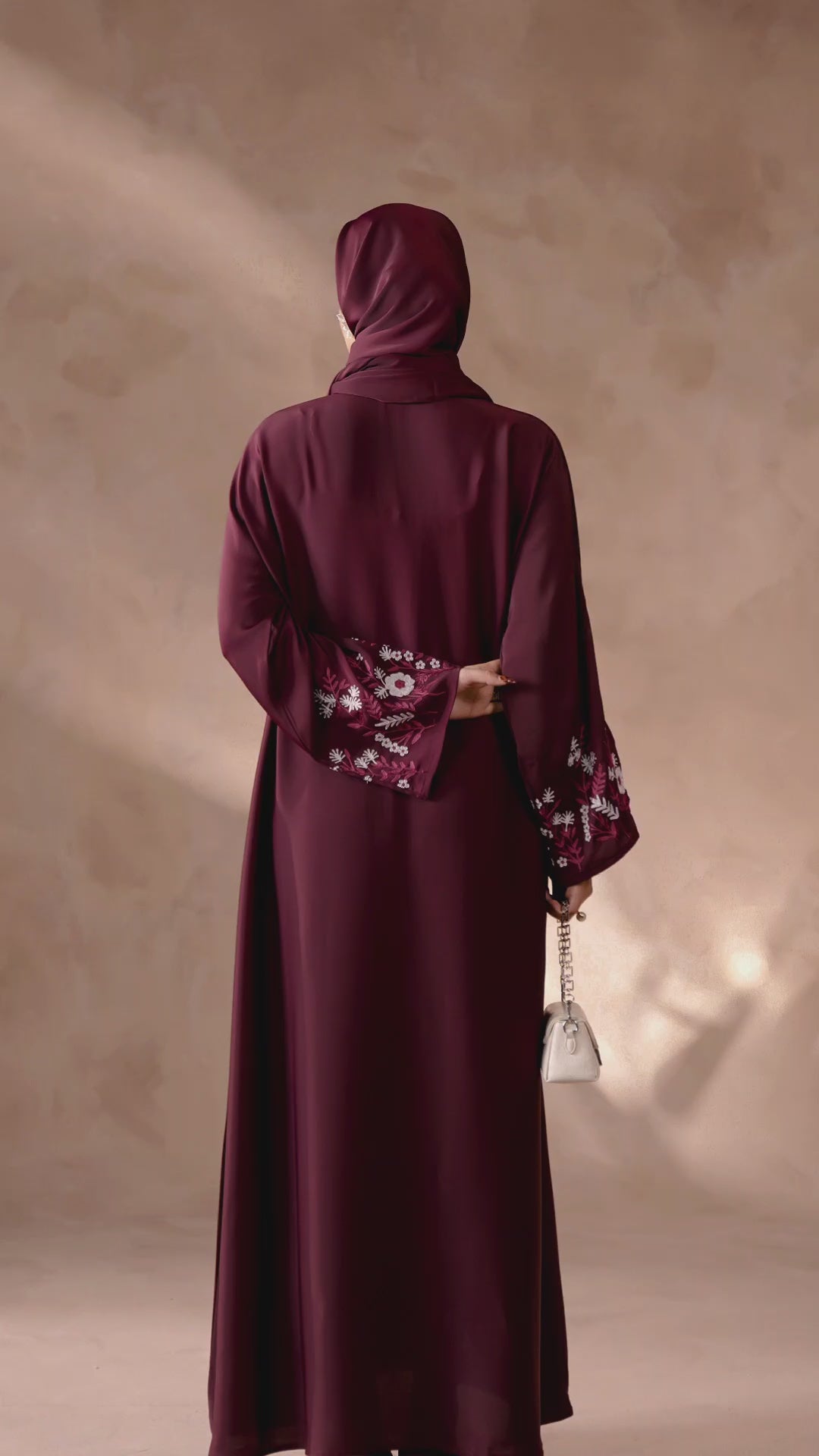 Sleeves Embellished Abaya