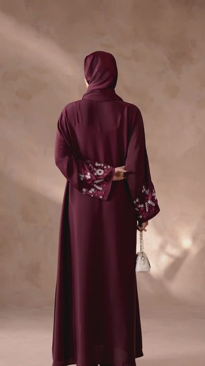 Sleeves Embellished Abaya