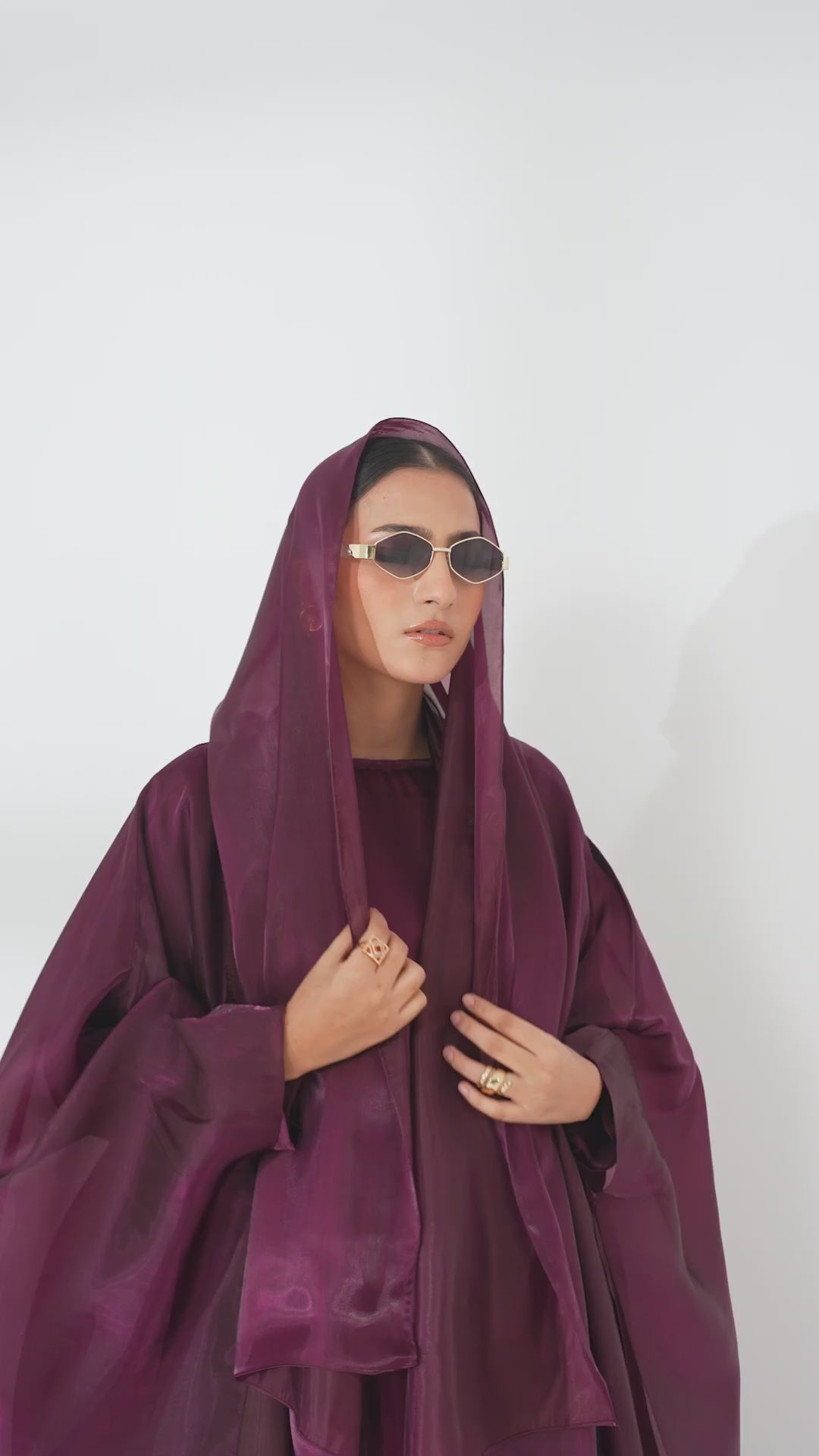 Purple Silk Kaftan