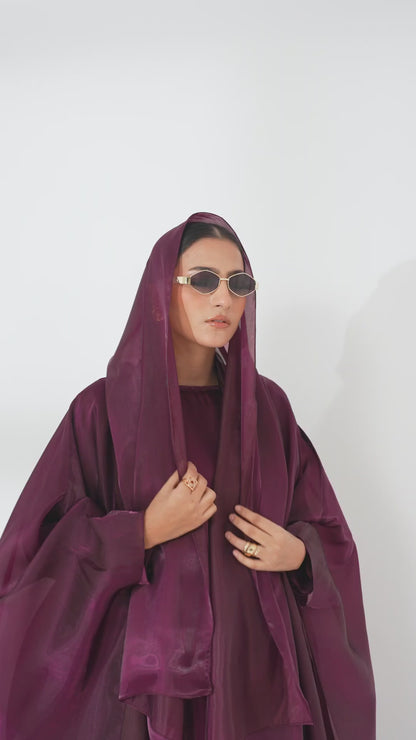 Purple Silk Kaftan