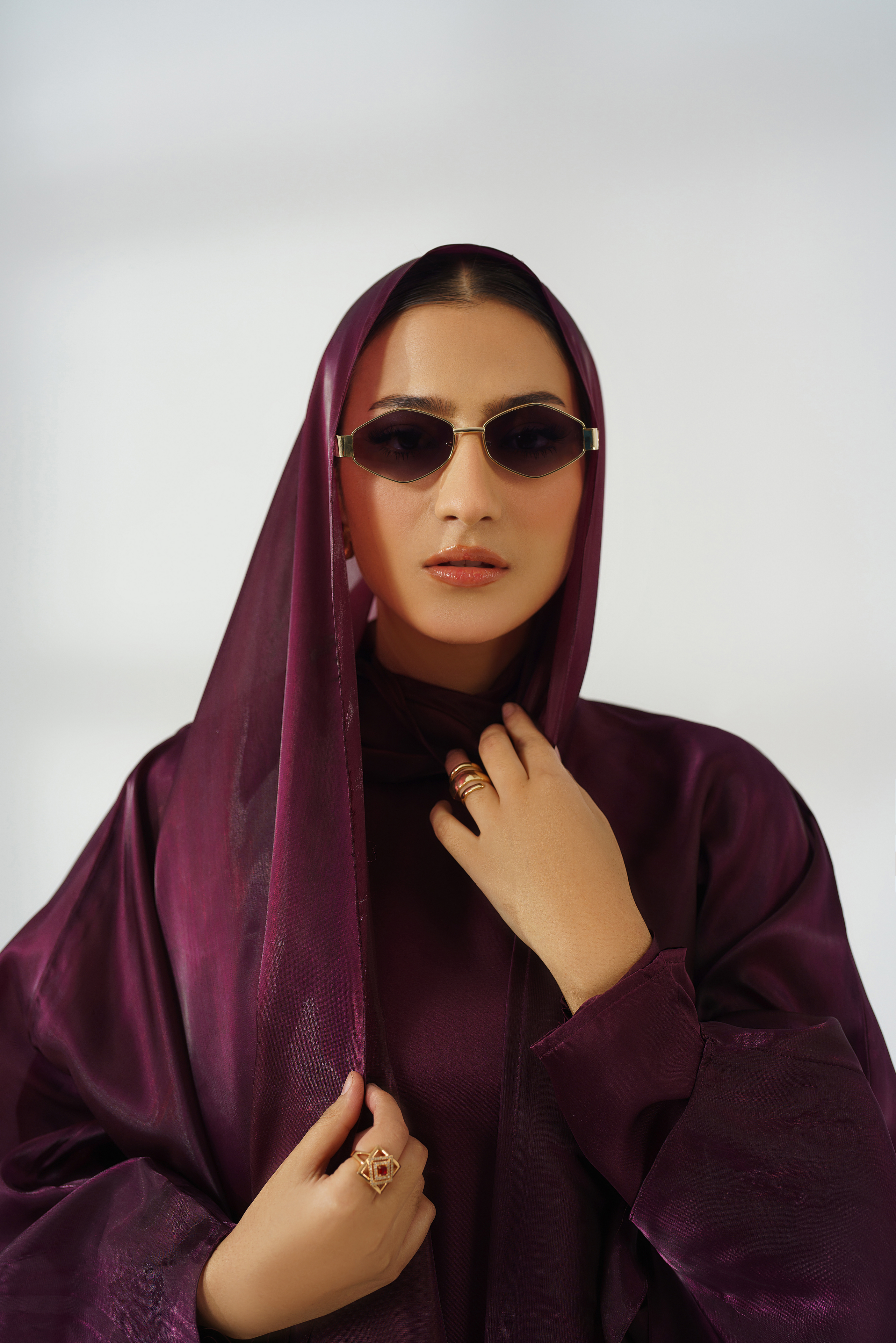 Purple Silk Kaftan