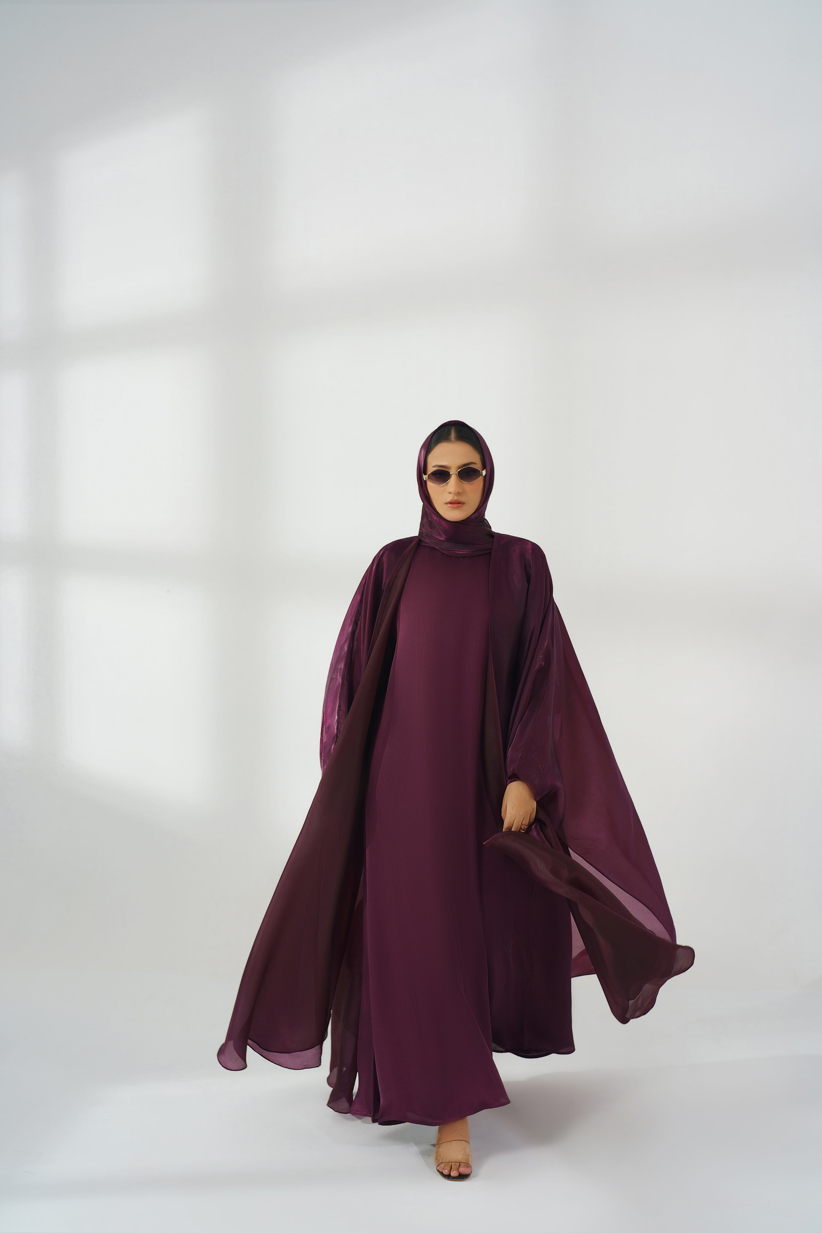 Purple Silk Kaftan