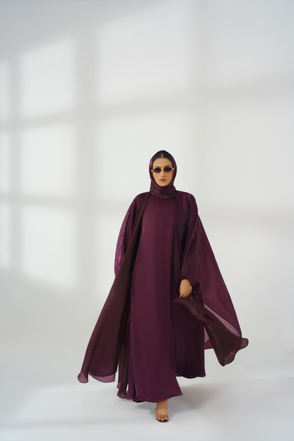 Purple Silk Kaftan