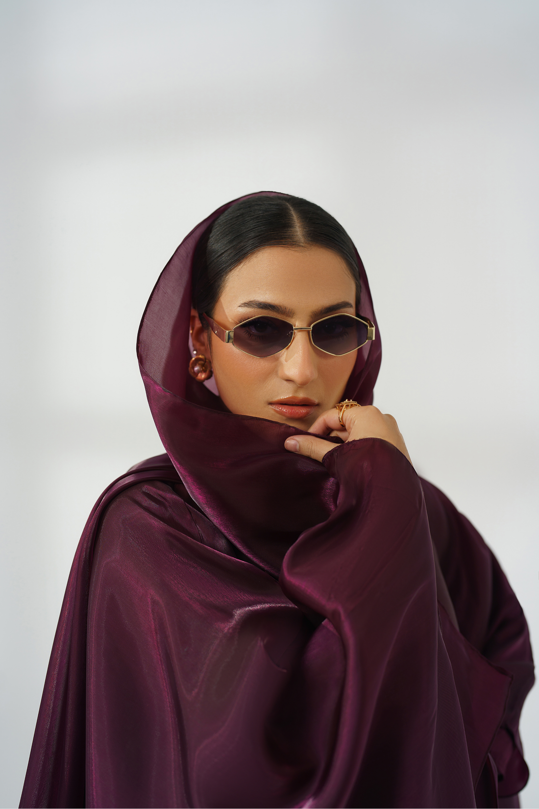 Purple Silk Kaftan