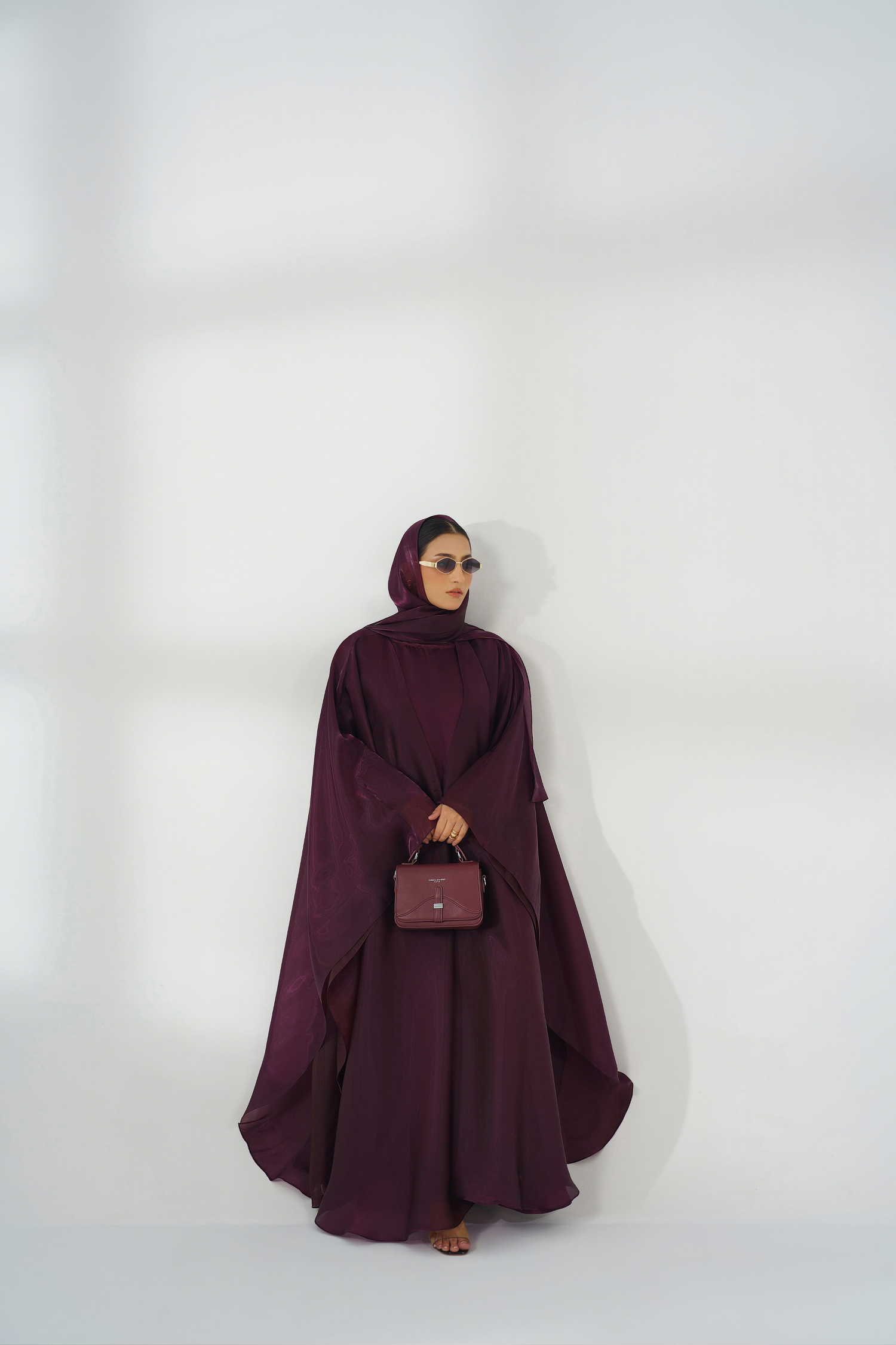 Purple Silk Kaftan