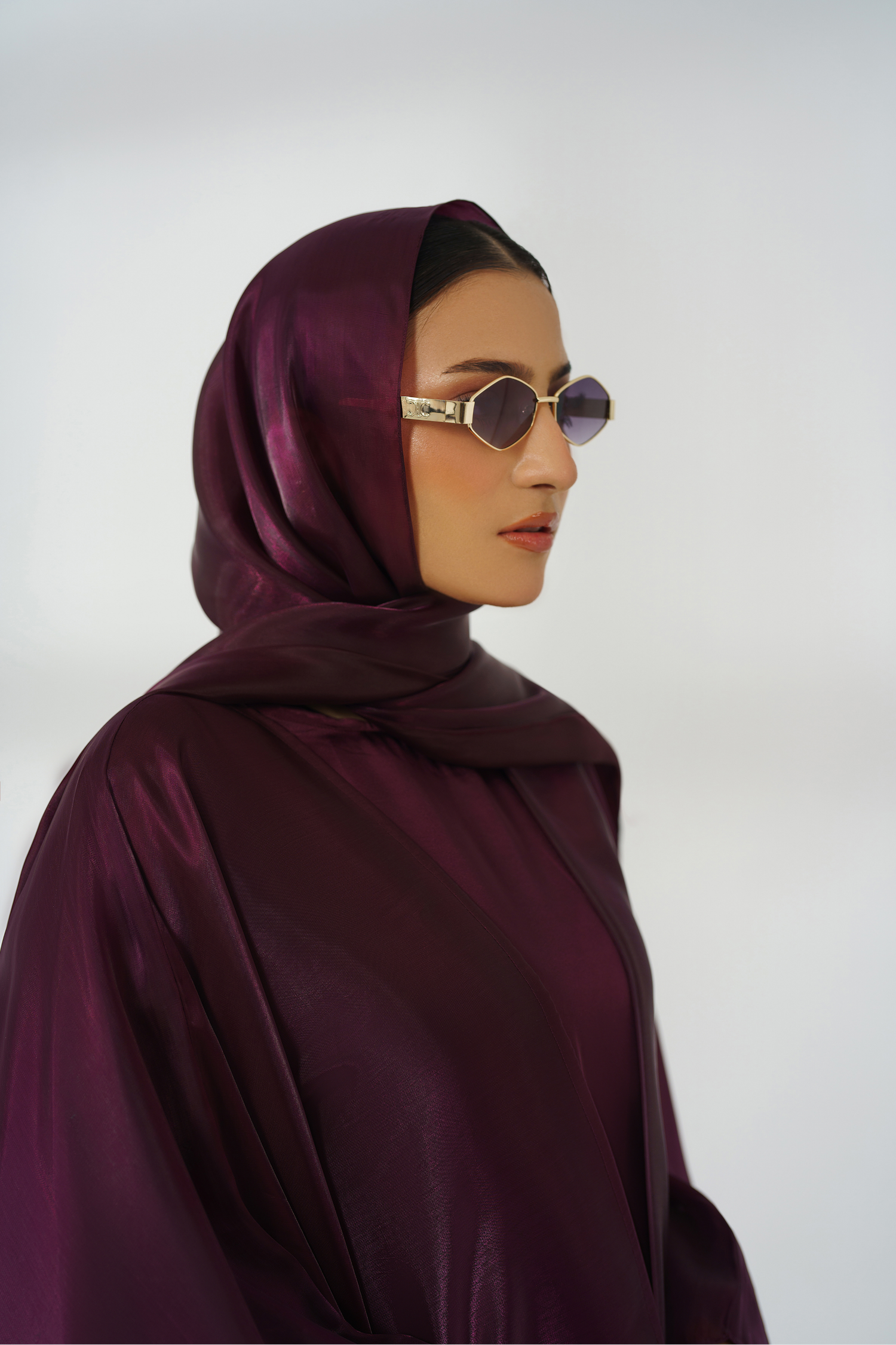 Purple Silk Kaftan