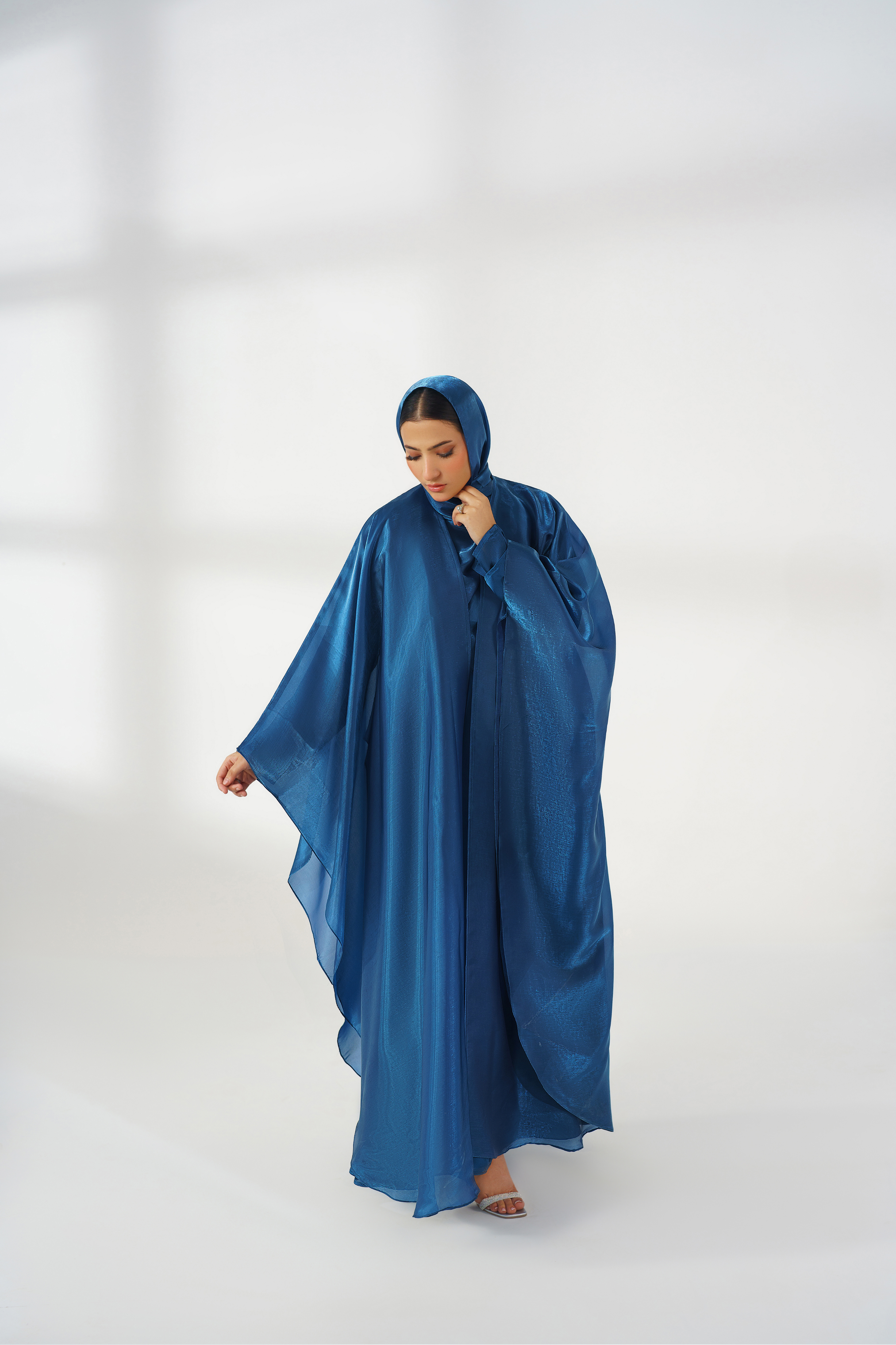 Zinc Silk Kaftan