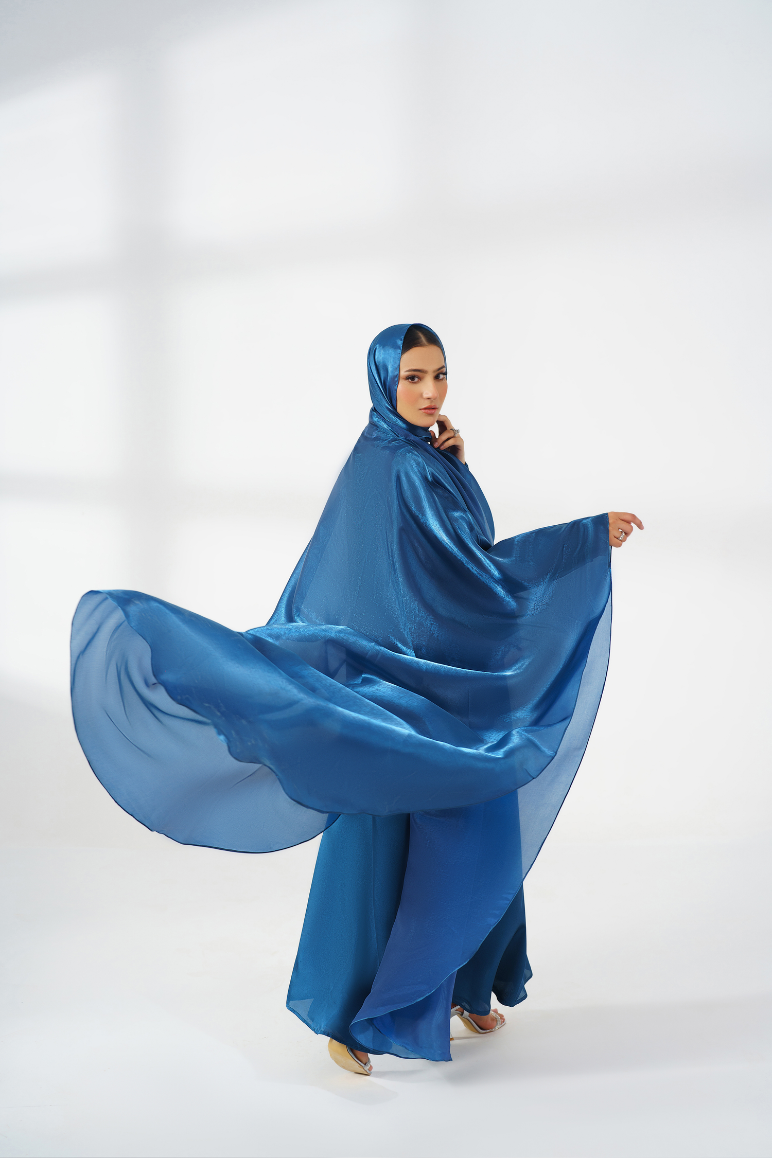 Zinc Silk Kaftan
