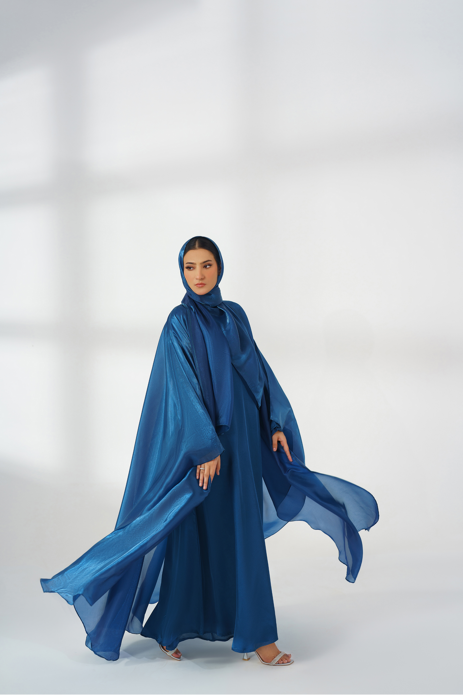 Zinc Silk Kaftan