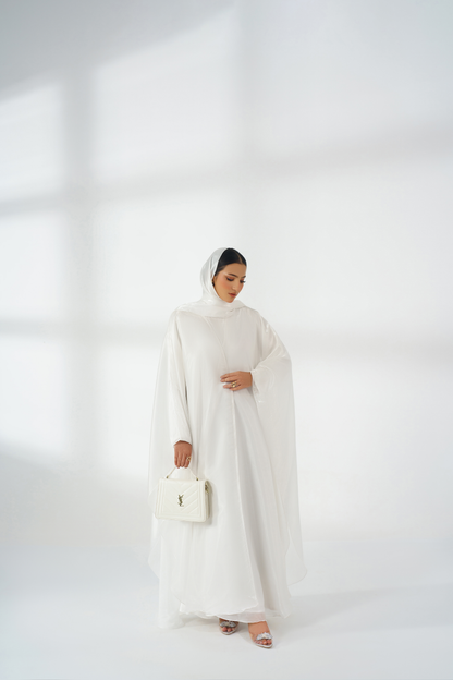 White Silk Kaftan