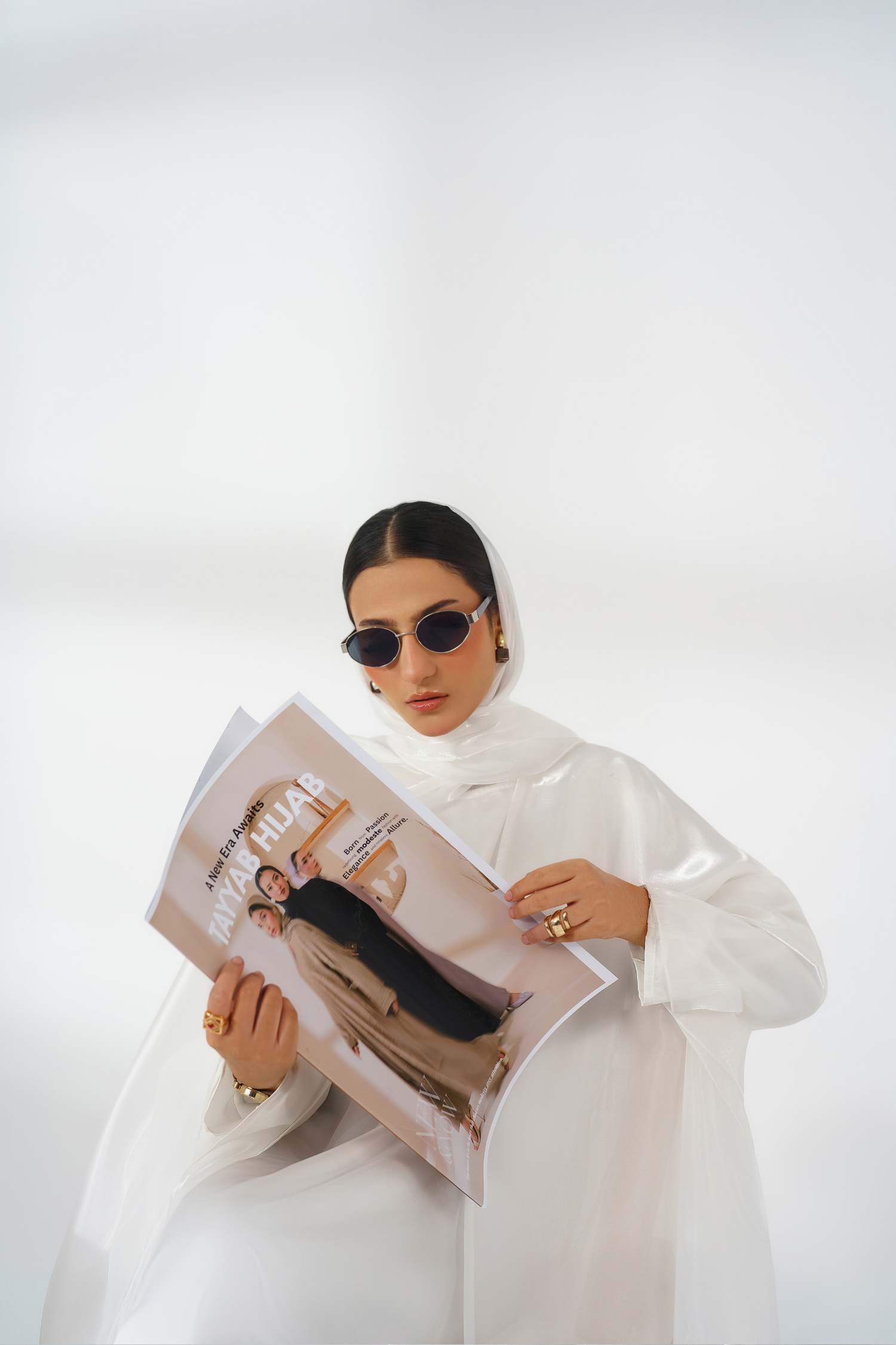 White Silk Kaftan