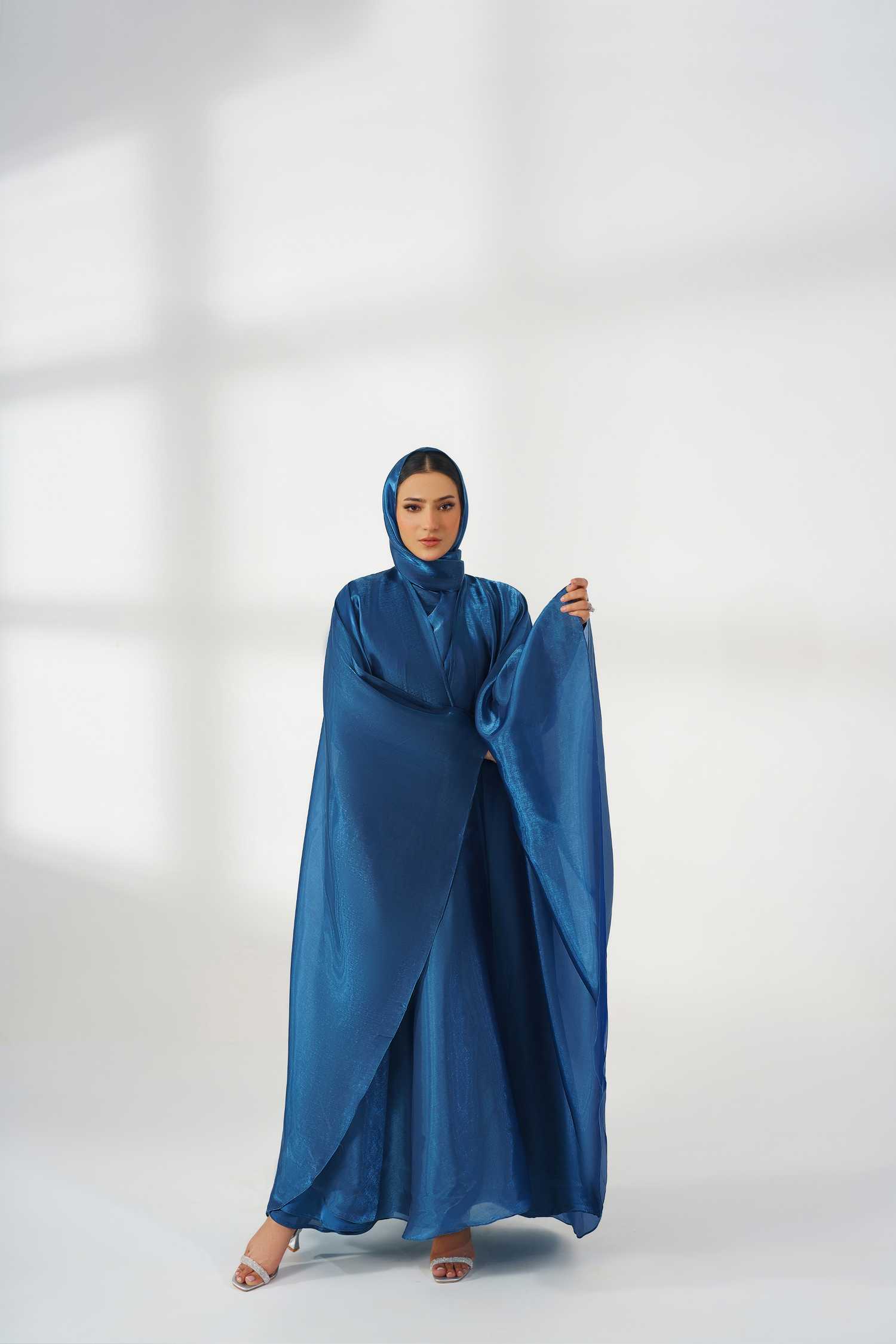 Zinc Silk Kaftan
